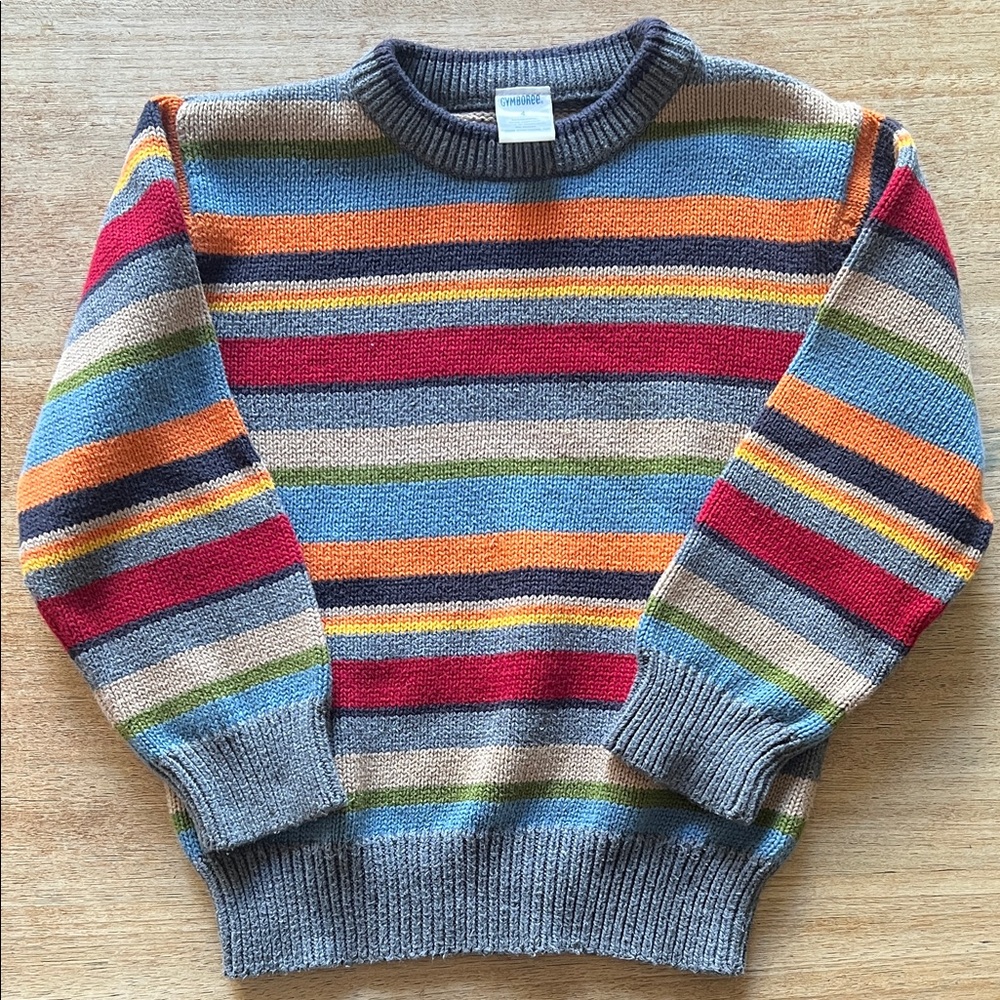 Gymboree Multicolor Striped Crewneck Sweater